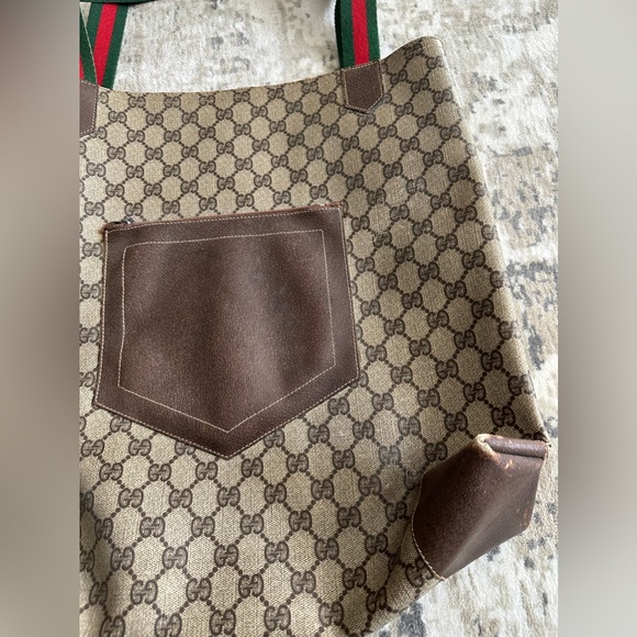 Gucci Vintage Monogram GG Sherry Line Tote Bag - Picture 6 of 11